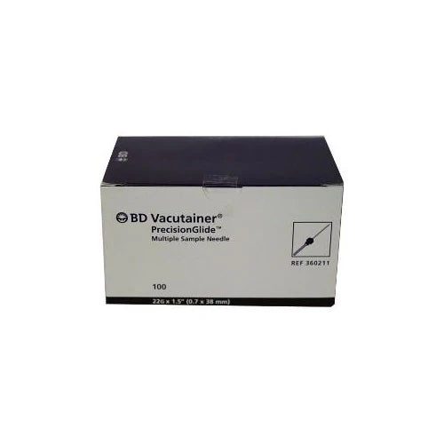 AGUJA NEGRA 22X38 C/100 Vacutainer