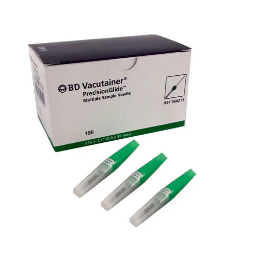 360213 AGUJAS MULTIPLE VERDE 21X38 C/100 Vacutainer