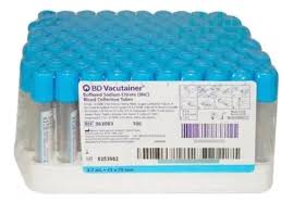 363083 TUBO VACT. AZUL 2.7 ML HEMOGAR C/100 Vacutainer