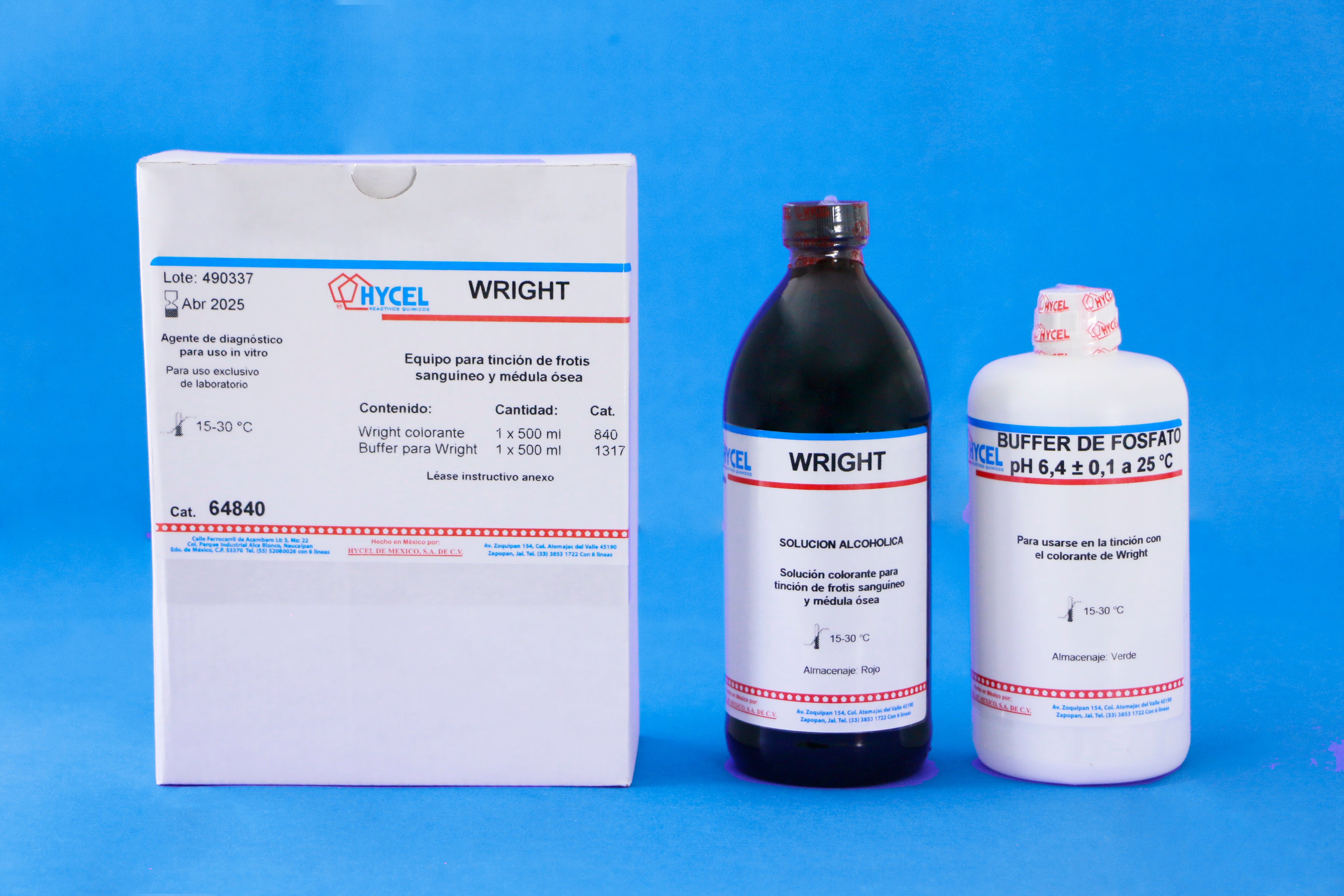 840 Colorantes WRIGHT SOL. LTO Hycel